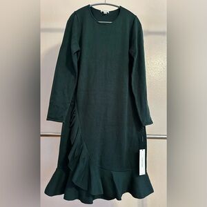 NWT Calvin Klein Knit Dress Size M Color Malachite Dark Green